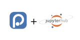 Screenshot of the JupyterHub launcher showing Positron as an available environment alongside JupyterLab